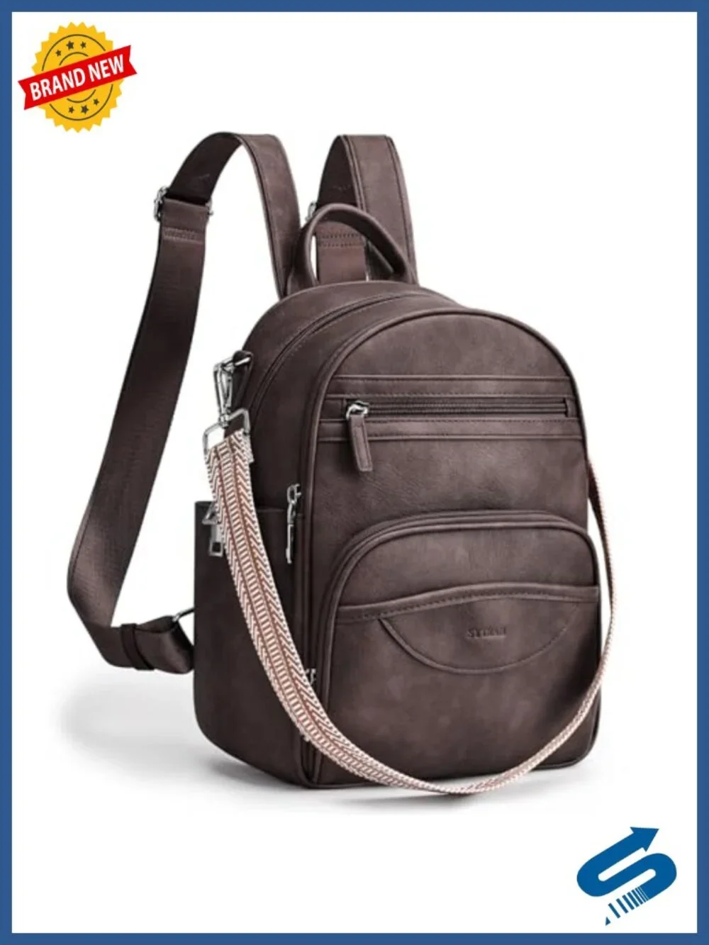 Women's Mini Backpack Purse Faux Leather Convertible Daypack RFID Tablet Sleeve